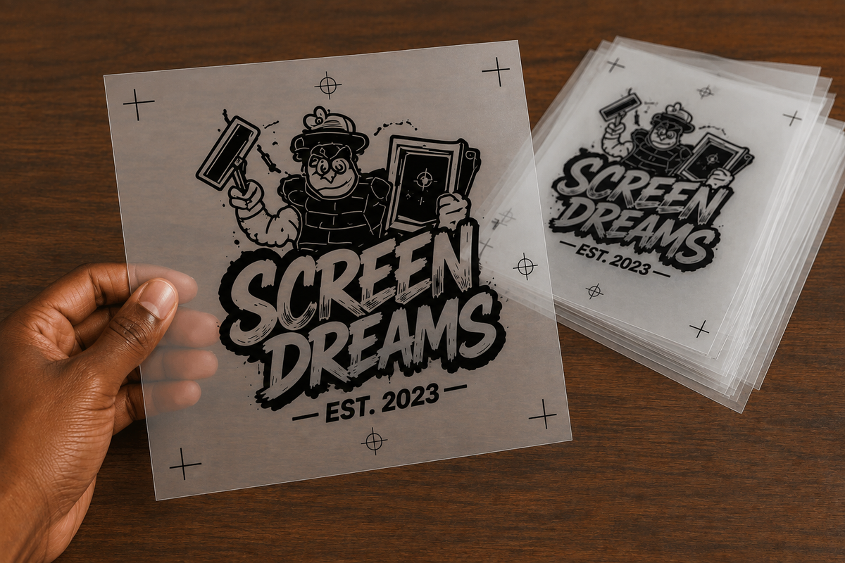 Custom Screen Printing Transparencies